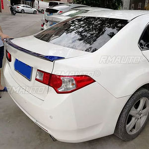 Pour Honda Accord 2008 2009 2010 2011 2012 2013, kit d'accessoires de carrosserie en plastique ABS, aileron arrière, garniture de coffre couleur apprêtée, becquet de coffre - Product Image 4