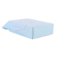 Boîte d'expédition en carton ondulé recyclable, pliable, écologique, personnalisée pour chaussettes avec logo