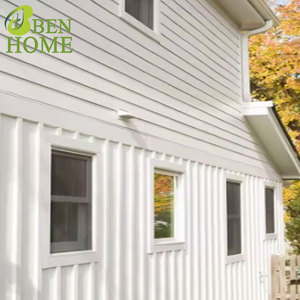 Revêtement <span class=keywords><strong>composite</strong></span> en <span class=keywords><strong>ciment</strong></span> à grain de bois anti-décoloration, <span class=keywords><strong>bardage</strong></span> mural extérieur durable pour appartements, maisons et bâtiments commerciaux - Product Image 2