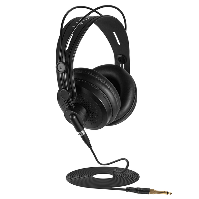 Over-ear Studio Monitor Headphones with 3.5mm Detachable Audio Cable and Custom Fit