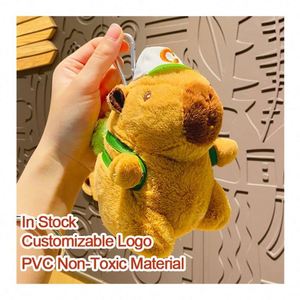 Mini Llavero de Capibara Adorable, Colgante de Peluche para Llaveros de Capibaras, Juguete para Llaves de Coche, Mochilas y Uso Diario - Product Image 2