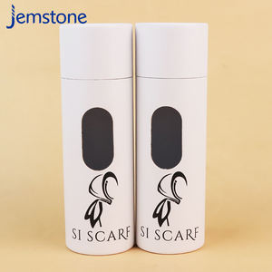 Caja de embalaje de cilindro de caja de papel personalizada de diseño gratuito, embalaje de tubo de papel personalizado Kraft - Product Image 1