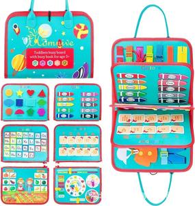 Learning Activities <strong>for</strong> Fine Motor Skills <strong>Travel</strong> <strong>Toy</strong> <strong>for</strong> <strong>1</strong> 2 3 4 <strong>Year</strong> <strong>Old</strong> Educational <strong>Toys</strong> Gift <strong>for</strong> Toddlers Felt Busy Board - Product Image 3