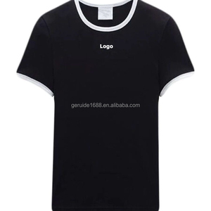 Bán Buôn Thiết Kế Quần Áo Mùa Hè Ngắn Tay Áo Cotton T Áo Sơ Mi Thời Trang Thêu Trắng Áo Thun Phụ Nữ <span class=keywords><strong>2025</strong></span> - Product Image 6