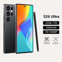 Teléfono Inteligente Original S26 Ultra de 7.3 Pulgadas, 22GB+1TB, 5G, Cámara HD de 72+108MP, Doble SIM, 5G, Android 14.0, 100W, Desbloqueado, Español