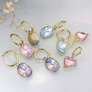 Orecchini a Cuore Quadrato Eleganti per Donne, Gioielli alla Moda - Product Image 1