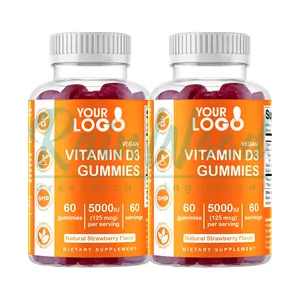 Venta al por mayor de gomitas en polvo de vitamina D3 100000 UI de gomitas de vitamina D3