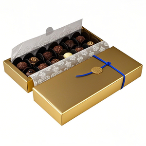 Универсальная складная коробка для шоколада 4/6/16 шт. | Идеально подходит для макарон и конфет с настраиваемыми разделениями и экологичный дизайн - Product Image 2