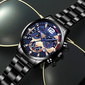 Montre Homme Originale LP57 Bestseller à <span class=keywords><strong>Quartz</strong></span>, Tendance, Simple, en Acier Inoxydable, Aiguilles Lumineuses, Chiffres Grands, Verre 42mm - Product Image 1