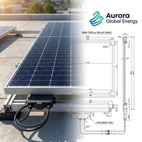 Panneau solaire 700W monocristallin de type N TOPCon, module photovoltaïque à haute efficacité pour l'énergie commerciale