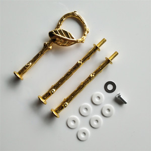 Altın rengi 2/3 katmanlı tatlı cupcake standı donanım fantezi rustik kek plaka uydurma donanım CSH-001 - Product Image 5