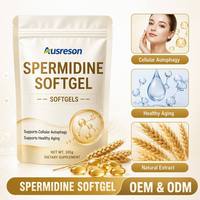 Extrait de germe de blé à marque privée 1% Spermidine NMN Capsules Quercétine EGCG Prix Suppléments à base de plantes Halal OEM Gélules de Spermidine