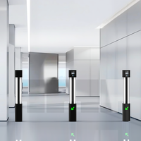 Torniquete Automático de Aleación de Aluminio con Precio de Fábrica, con Lector de Tarjetas RFID y Sistema de Control de Acceso para Vestíbulo de Oficina