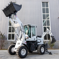 Mesin ekskavator Backhoe murah 4x4 backhoe Loader china kecil mini Backhoe ekskavator