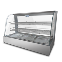 Vitrine Réfrigérée Commerciale en Acier Inoxydable pour Buffet d'Hôtel, Capacité 60L, Puissance 1.2KW