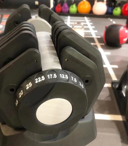 Top Quality Iron Rubber Fitness Equipment for Weight Lifting Gymnastics Exercise Accessory and Home Gym Adjustable <b>Dumbbells</b> - Product Image 4