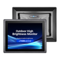 Nueva Pantalla LCD Industrial de Alto Brillo para Exteriores de 7-21.5 Pulgadas, Impermeable IP65, Marco Abierto, USB Serial, Pantalla Táctil Capacitiva IPS