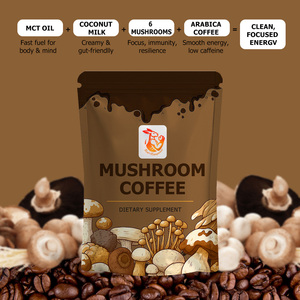 Factory Wholesale Mushroom Coffee Powder Support with Coconut Milk Mushroom <b>Supplement</b> Sharpen <b>Your</b> Focus Mushroom Powder - Product Image 3