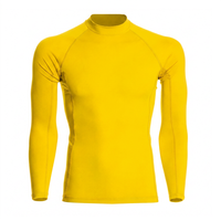 Rashguard Homme Respirant à Manches Longues de Haute Qualité, Séchage Rapide, Logo et Couleur Personnalisables, Spandex/Polyester 220g, Vêtement de Sport