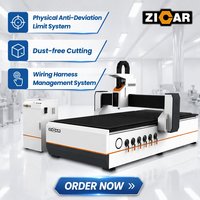 Machine de fraisage CNC ZICAR 1325 ATC 3 axes pour le travail du bois 3D, la gravure, la découpe et la sculpture, idéale pour les portes et les armoires en MDF