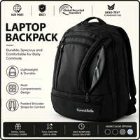 Sac à dos de voyage 30L avec cadre interne, cinq compartiments de rangement, compartiment pour ordinateur portable 16 pouces, pour bagage cabine, personnalisable