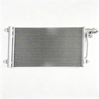 Condensateur de climatisation en aluminium FULAO OEM 34D-820-411A pour VW Polo, Nouvelle Santana, Nouvelle Jetta, Skoda Fabia avec sécheur intégré, testé à 100 % pour la tenue des fuites