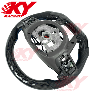 Accessoires de voiture pour Chrysler 300C SRT 300 2008+ Volant personnalisé en fibre de carbone avec palettes de changement de vitesse et fonction de chauffage - Product Image 3