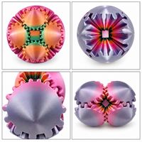 Gear Sphere Desk Fidget Toy Multicolor Rotate Spin Custom Color Sphere Fidget Toy Office Desk