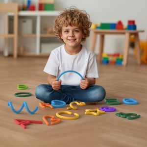 8Pcs Silicone Textured Decompress Sensory Stick Fidget Toy for Autism Kids and <strong>Adults</strong> Anxiety Relief ADHD Party <strong>Novelties</strong> <strong>Gifts</strong> - Product Image 4