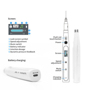 Yulin Mini Draadloze Tandheelkundige Lokale Anesthesie Apparaat Elektrische Lcd-Display Plastic Materiaal Handmatige Kracht Chirurgische Instrumenten 2 - Product Image 3