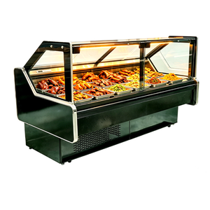 Réfrigérateur de présentation pour fruits de mer, direct usine, pour charcuterie, <span class=keywords><strong>boucherie</strong></span>, vitrine réfrigérée commerciale avec porte vitrée et chambre froide intégrée - Product Image 4