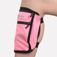 Nouvelle sacoche de jambe sportive style militaire, pochette de jambe pour téléphone, mini sac tactique, porte-passeport, sac de course à pied à sangle de jambe, motif écossais