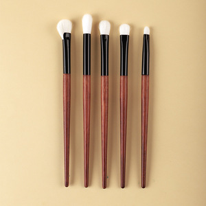Cangzhou Makeup Brush Set 5Pcs Wooden Handle Wool Bristles Round Shape For <b>Eye</b> <b>Shadow</b> Foundation Blush Highlighter - Product Image 4