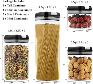 7 шт., герметичные контейнеры для хранения пищевых продуктов - Product Image 3