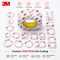 Custom Die-Cut 3M 56212 Tissue Tape Double Coated Adhesive Circles Rings Gaskets OEM ODM Precision Cutting Electronics Masking