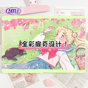 สมุดหน้าสี A5ลายเซเลอร์มูนใหม่ฤดูใบไม้ผลิรูปลักษณ์สูง<span class=keywords><strong>หนัง</strong></span>หวานสำหรับไดอารี่ไดอารี่และธีมอะนิ<span class=keywords><strong>เมะ</strong></span> - Product Image 2