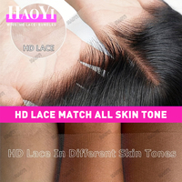 Peluca de cabello natural vietnamita 15A, pelucas de cabello humano sin pegamento con encaje frontal Full HD, pelucas frontales de encaje HD con cutícula India natural
