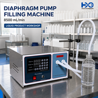 Machine de remplissage semi-automatique à pompe à diaphragme à tête unique, contrôle PLC, pour jus, eau en bouteille, thé et boissons – Vente directe usine