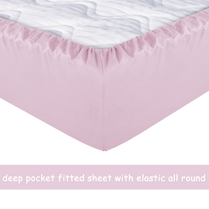 Drap Offre Spéciale taie <span class=keywords><strong>d</strong></span>'oreiller <span class=keywords><strong>et</strong></span> <span class=keywords><strong>housse</strong></span> <span class=keywords><strong>de</strong></span> <span class=keywords><strong>couette</strong></span> ensembles <span class=keywords><strong>de</strong></span> draps en microfibre ensemble <span class=keywords><strong>de</strong></span> draps Queen - Product Image 4