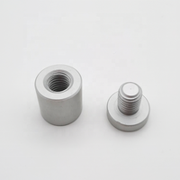 Wall Mounted Aluminium Sign Standoffs 25x25mm Satin Silver Anodized Finish Walron WAF-2525-ST Model 5mm Thickness Fasteners