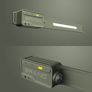Lampe frontale LED rechargeable 1200 mAh, lumière blanche, pour course en extérieur et utilisation nocturne - Product Image 1