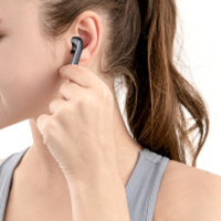 Headset Earbud Stereo nirkabel, Headset Earbud nirkabel Stereo Tipe C Tws V5.3 In-Ear