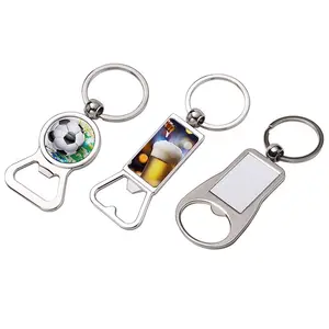 Xách tay khoảng trống xe phụ kiện truyền nhiệt kim loại đồ trang trí thăng hoa mở chai Keychain