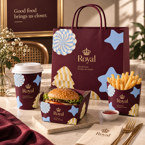 Cajas Rígidas de Papel Kraft Impresas Personalizadas, Bolsas, Vasos, Tazones con Logotipo para Envasado de Comida para Llevar de Restaurantes - Venta al por Mayor - Product Image 3