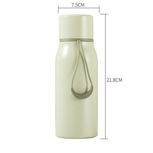 Botella de Agua Aislada de Acero Inoxidable 316 Yongkang, Redonda, Blanca, Negra, Gris Matcha, Taza Deportiva de Viaje con Tapa Magnética - Product Image 4