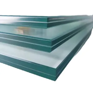 Vidro laminado ultra grosso e durável transparente para portas e janelas 8.38mm 6.38mm