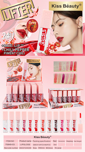 Baiser Beauté 5ml Piment <span class=keywords><strong>Lifter</strong></span> Brillant À Lèvres Base En Vrac En Gros Marque Privée Cosmétique Maquillage Épicé Poivre Chili Brillant À Lèvres - Product Image 6