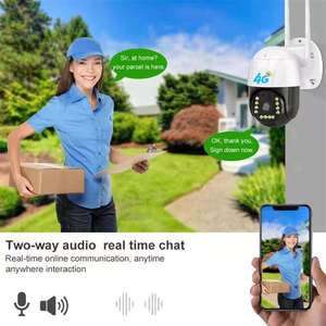 Cámara de Seguridad Exterior con Tarjeta SIM 4G, WiFi Inalámbrica, PTZ, Monitoreo con Visión Nocturna a Todo Color, HD, Protección de Seguridad para el Hogar en la Nube - Product Image 6