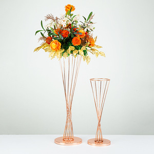 Đạo cụ đám cưới đường hướng dẫn sắt hoa sắp xếp eo nhỏ đường hướng dẫn đám cưới Bảng hoa trang trí cột - Product Image 3