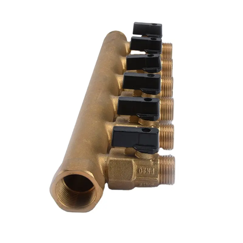 Customized design many ways brass valve manifold for water with high quality
